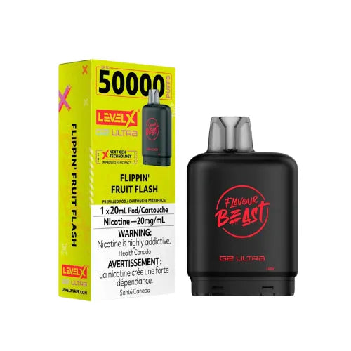 Flavour Beast Level X G2 Ultra 50K Puffs | Flippin' Fruit Flash