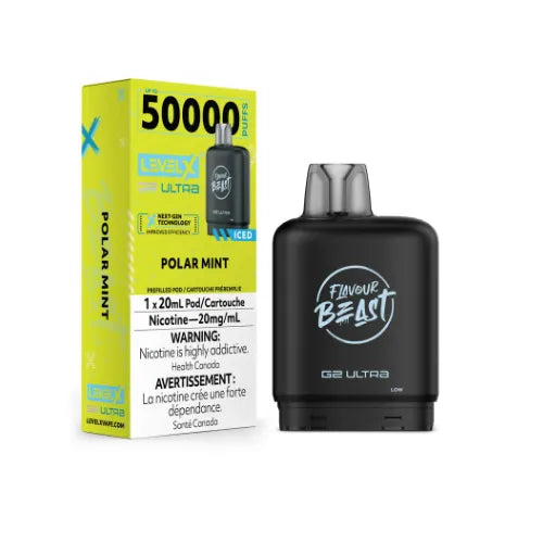 Flavour Beast Level X G2 Ultra 50K Puffs | Polar Mint
