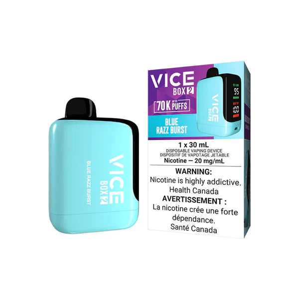 VICE Box 2 70K - Blue Razz Burst | 70,000 Puffs | 30mL