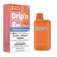 DRIP'N 16K Disposable Vape – Peach Blue Razz Ice