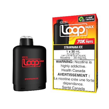 STLTH Loop 70K Pods – Strawnana Ice | 70,000 Puffs | 30mL