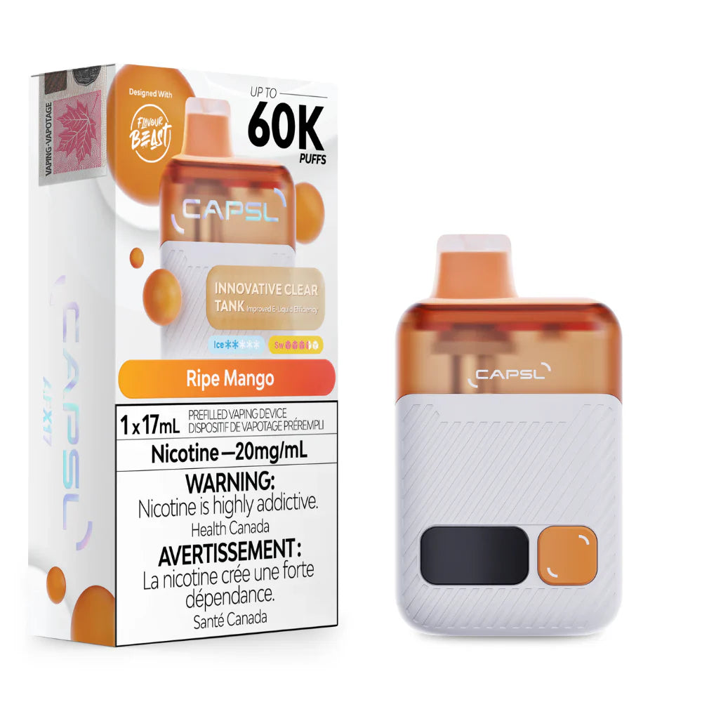 Capsl 60k Puffs by Flavour Beast - Ripe Mango | 20mg/ml