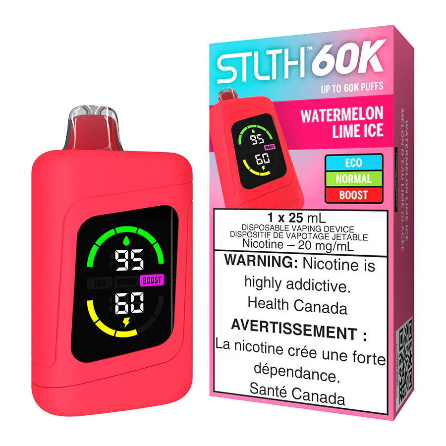 STLTH 60K WATERMELON LIME ICE DISPOSABLE VAPE (60000 PUFFS)