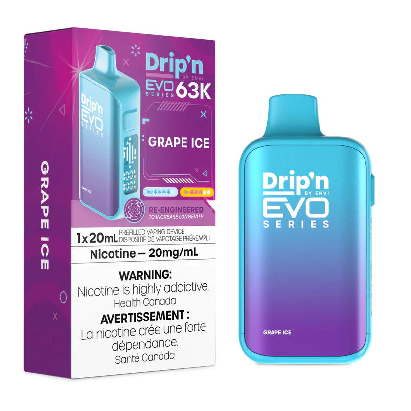 Drip'n Evo Grape Ice | 63,000 Puffs