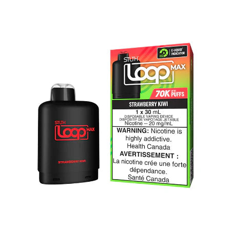 STLTH Loop 70K Pods – Strawberry Kiwi | 70,000 Puffs | 30mL