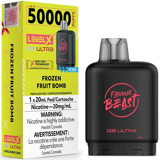Flavour Beast Level X G2 Ultra 50K Puffs | Frozen Fruit Bomb