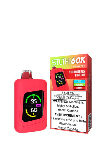 STLTH 60K STRAWBERRY LIME ICE DISPOSABLE VAPE (60000 PUFFS)