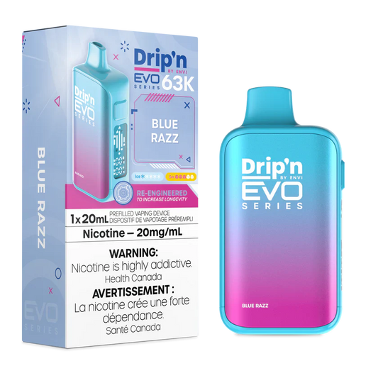 Drip'n Evo Blue Razz | 63,000 Puffs