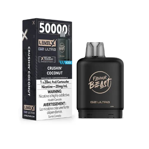 Flavour Beast Level X G2 Ultra 50K Puffs | Crushin' Coconut