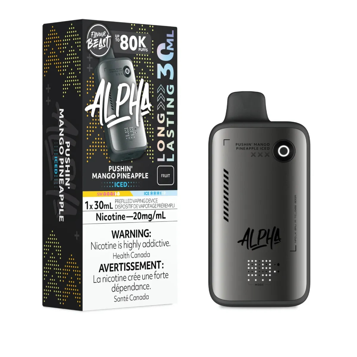 Flavour beast Alpha 80k pushin mango pineapple