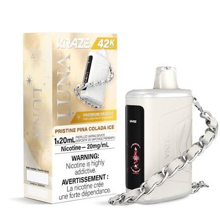 Kraze Luna 42K Pristine Pina Colada Ice – 42,000 Puffs | 20mL