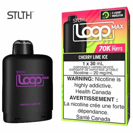 STLTH Loop 70K Pods – Cherry Lime Ice | 70,000 Puffs | 30mL