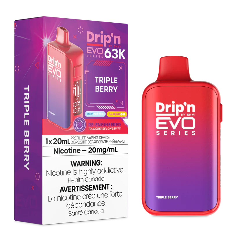 Drip'n Evo Triple Berry | 63,000 Puffs