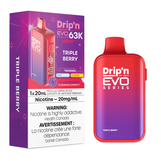 Drip'n Evo Triple Berry | 63,000 Puffs