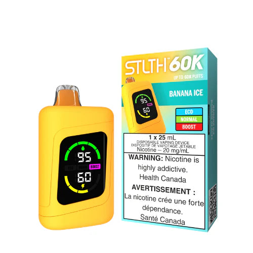 STLTH 60K BANANA ICE DISPOSABLE VAPE (60000 PUFFS)