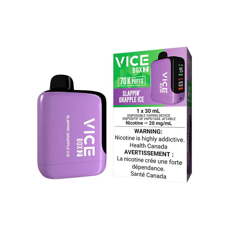 VICE Box 2 70K - Slappin Grapple Ice | 70,000 Puffs | 30mL