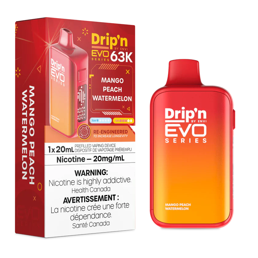 Drip'n Evo Mango Peach Watermelon | 63,000 Puffs