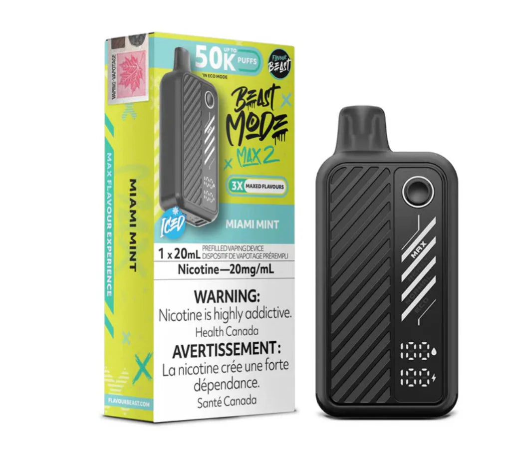 Flavour Beast Beast Mode Max 2 50K -Miami Mint | 20ML