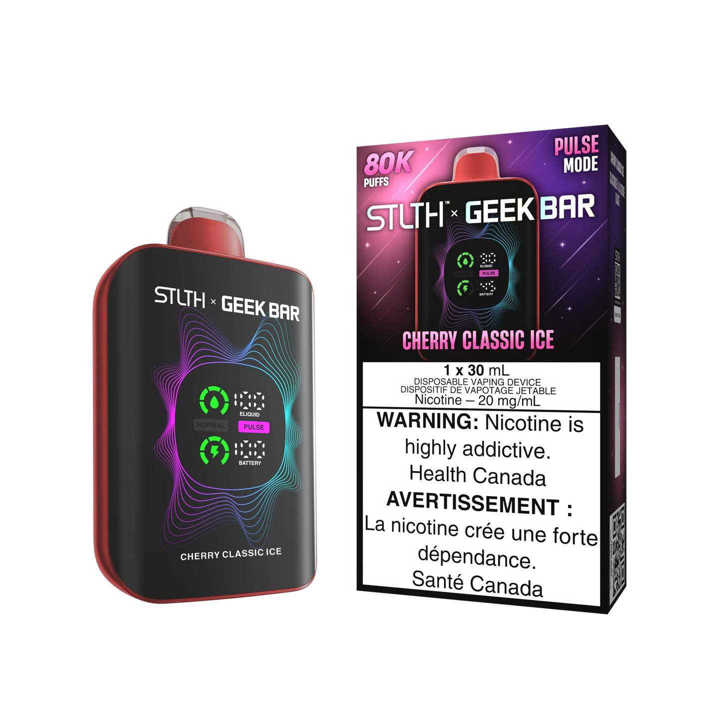 Stlth x geekbar 80k cherry classic ice