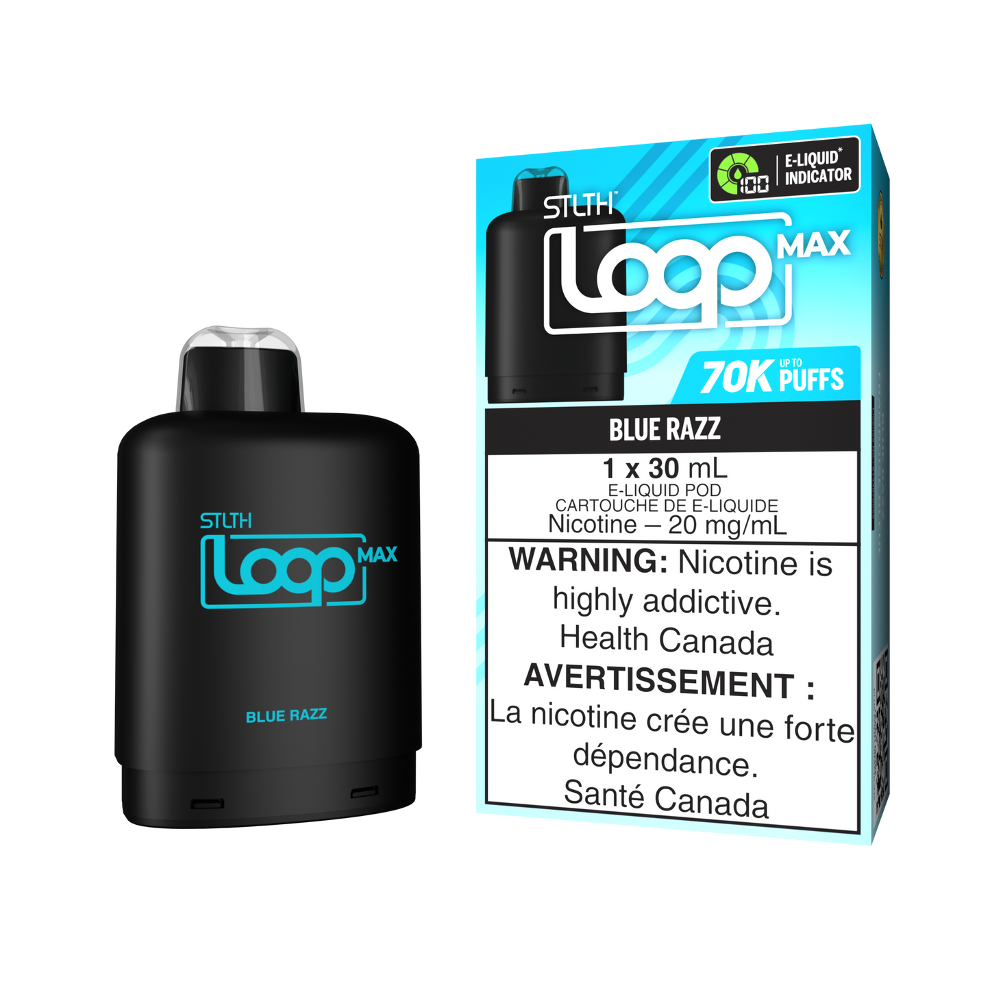 Stlth loop max 70k blue razz
