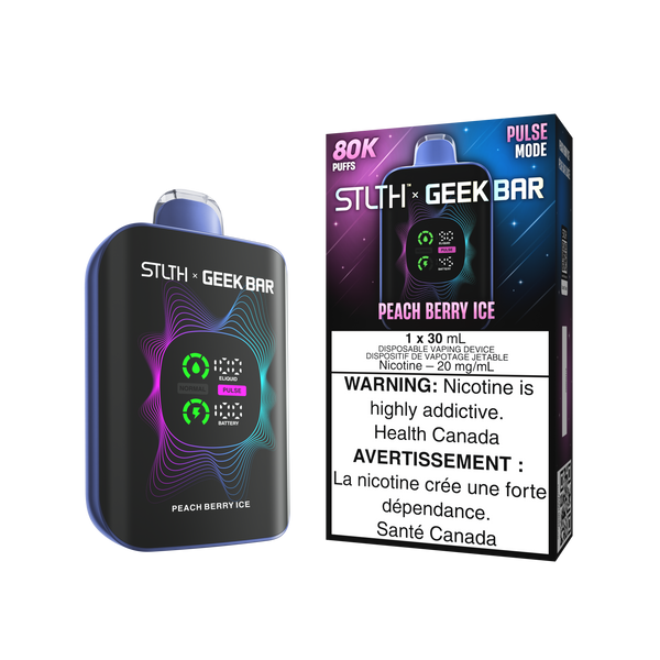 Stlth x geekbar 80k peach berry ice