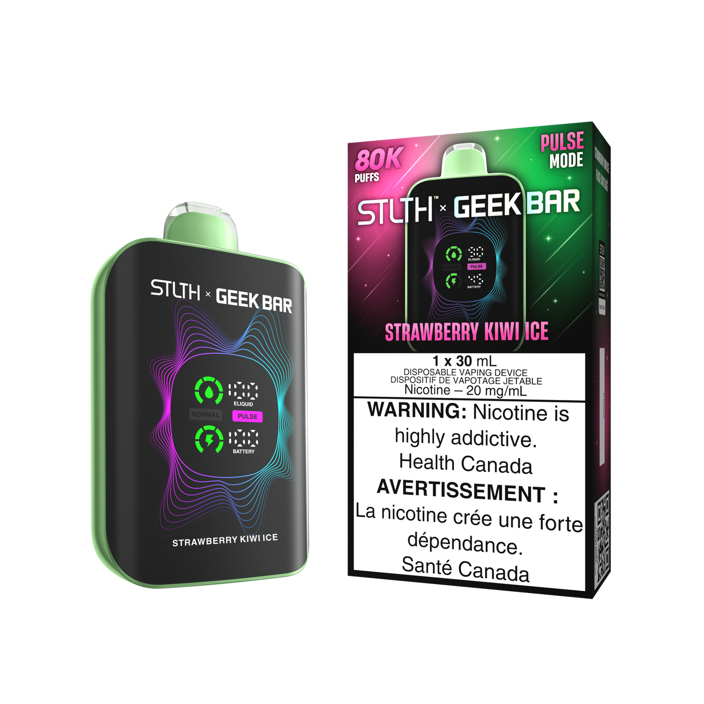Stlth x geekbar 80k strawberry kiwi ice