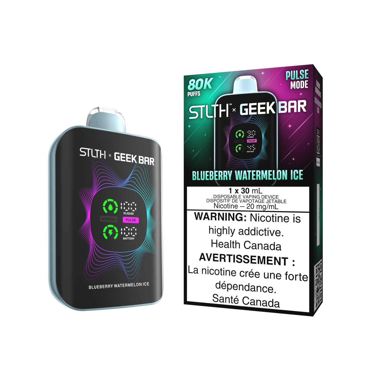 Stlth x geekbar 80k blueberry watermelon ice