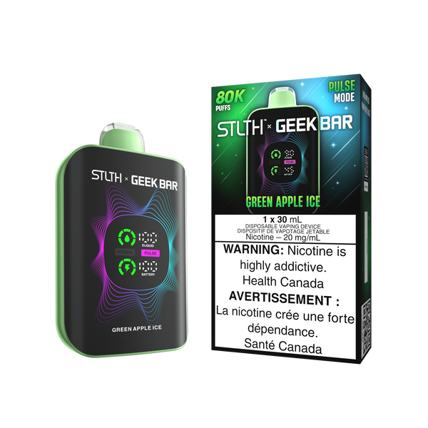 Stlth x geekbar 80k green Apple ice