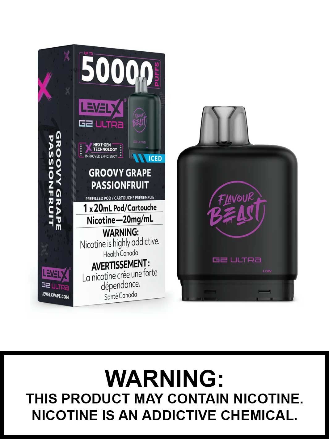 Level x g2 ultra 50k groovy grape passion fruit