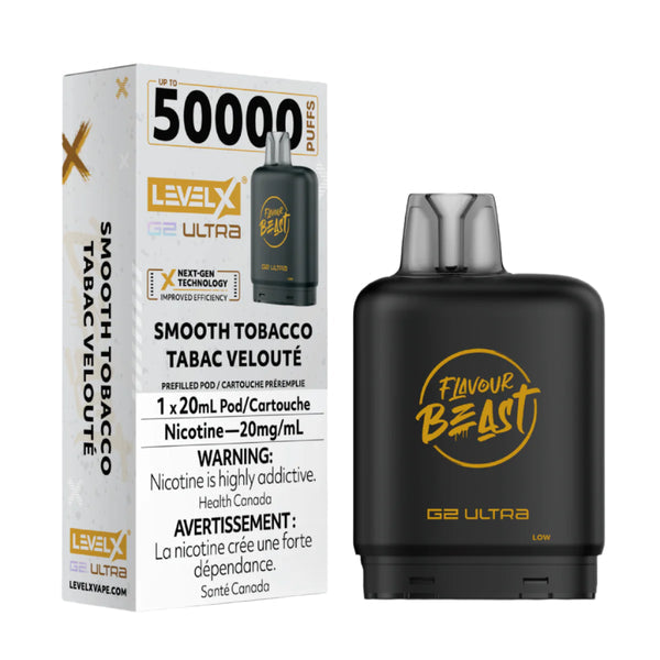 Level x g2 ultra 50k smooth tobacco
