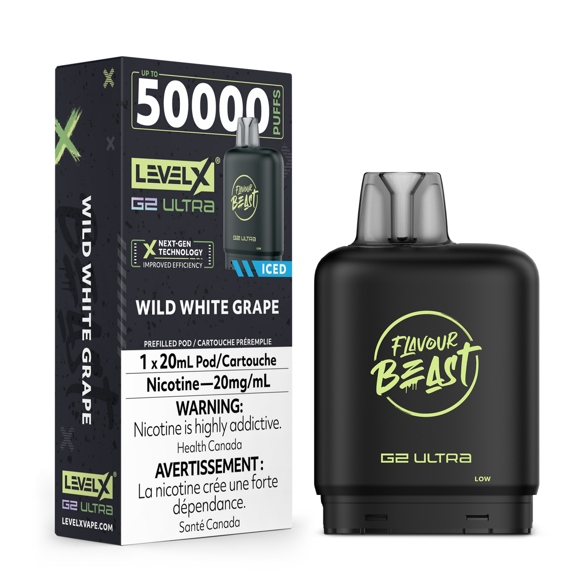 Level x g2 ultra 50k wild white grape