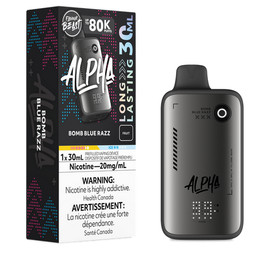 Flavour beast Alpha 80k bomb blue razz