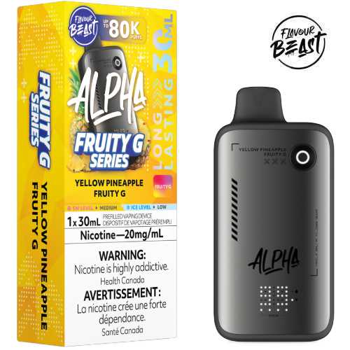 Flavour beast Alpha fruity G series 80k yellow pineapple