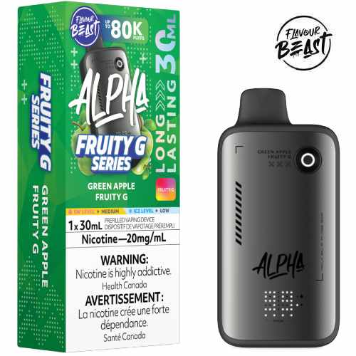 Flavour beast Alpha fruity G series 80k green apple fruity g