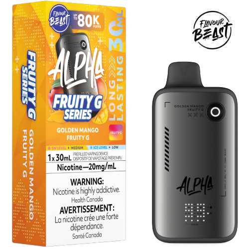 Flavour beast Alpha fruity G series 80k golden mango fruity g