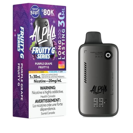 Flavour beast Alpha fruity G series 80k purple grape fruity g