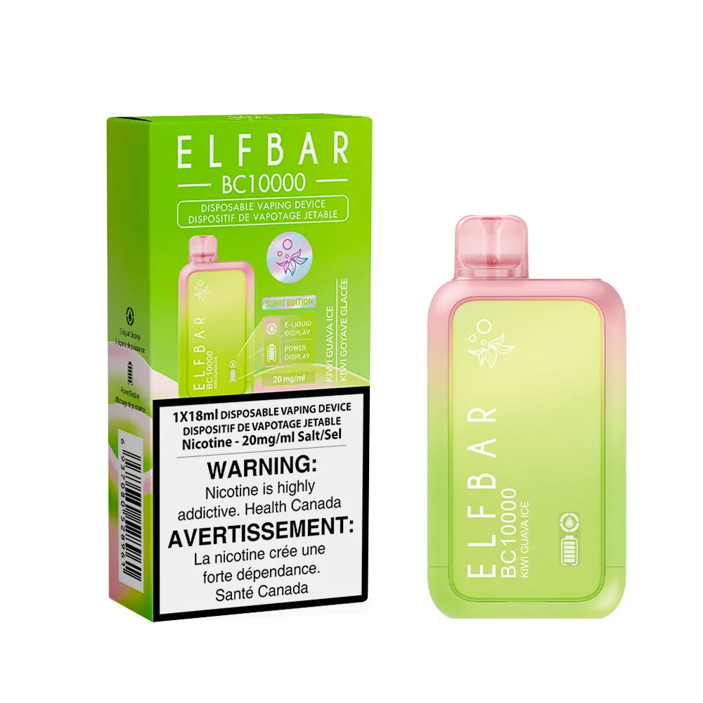 Elf Bar BC10000 Kiwi Guava Ice – 10,000 Puffs | 18mL