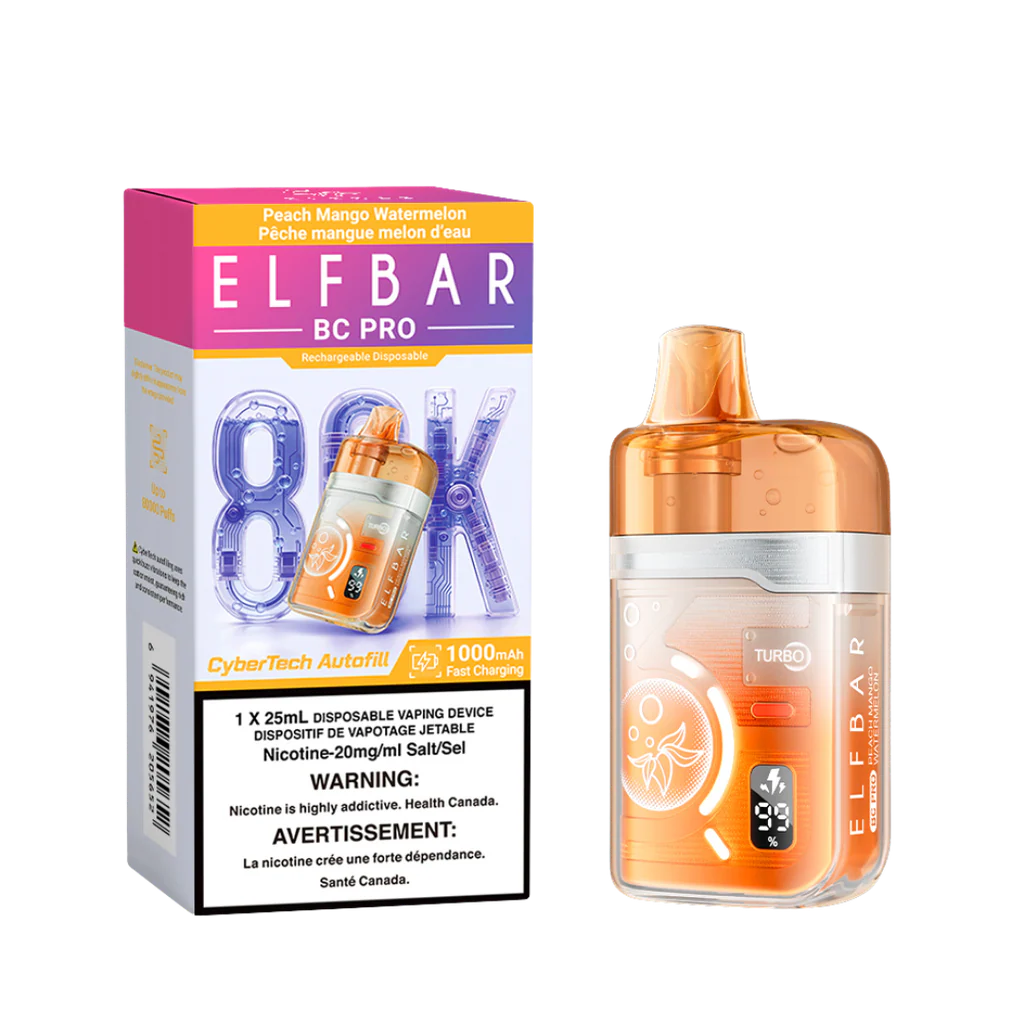 Elf Bar BC Pro 80,000 Puffs Disposable Vape - Peach Mango Watermelon