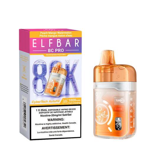 Elf Bar BC Pro 80,000 Puffs Disposable Vape - Peach Mango Watermelon