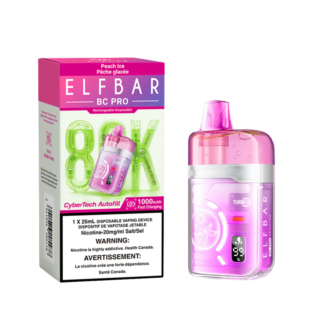 Elf Bar BC Pro 80,000 Puffs Disposable Vape - Peach Ice