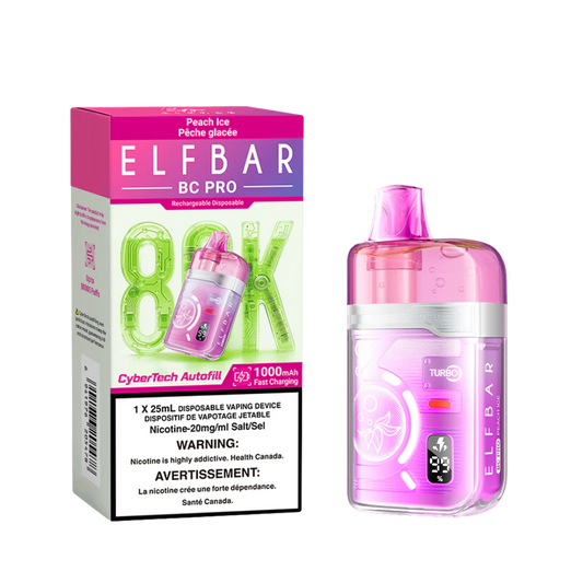 Elf Bar BC Pro 80,000 Puffs Disposable Vape - Peach Ice