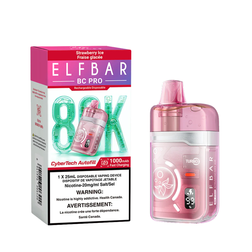 Elf Bar BC Pro 80,000 Puffs Disposable Vape - Strawberry Ice