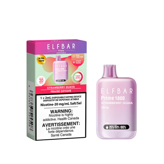 ELF Bar Prime 1800 Disposable Vape - Strawberry Guava