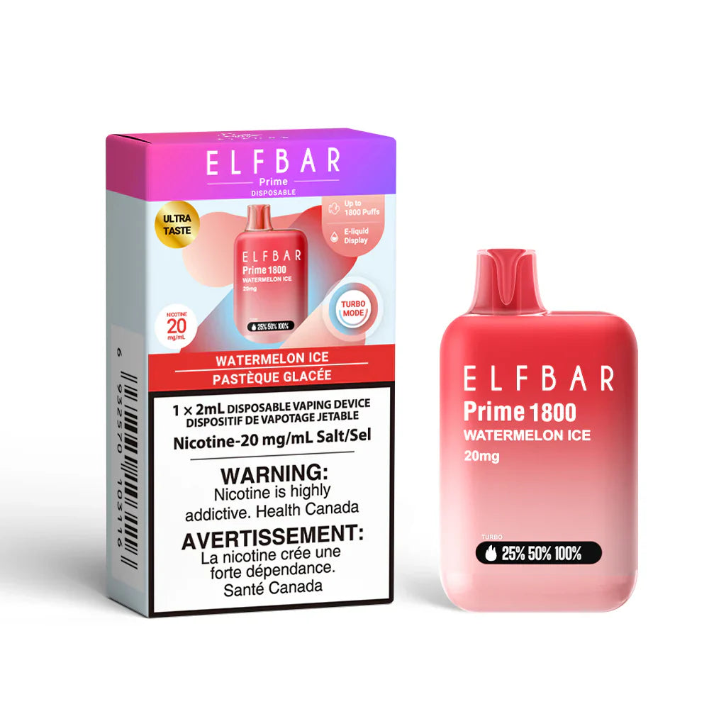 ELF Bar Prime 1800 Disposable Vape - Watermelon ice