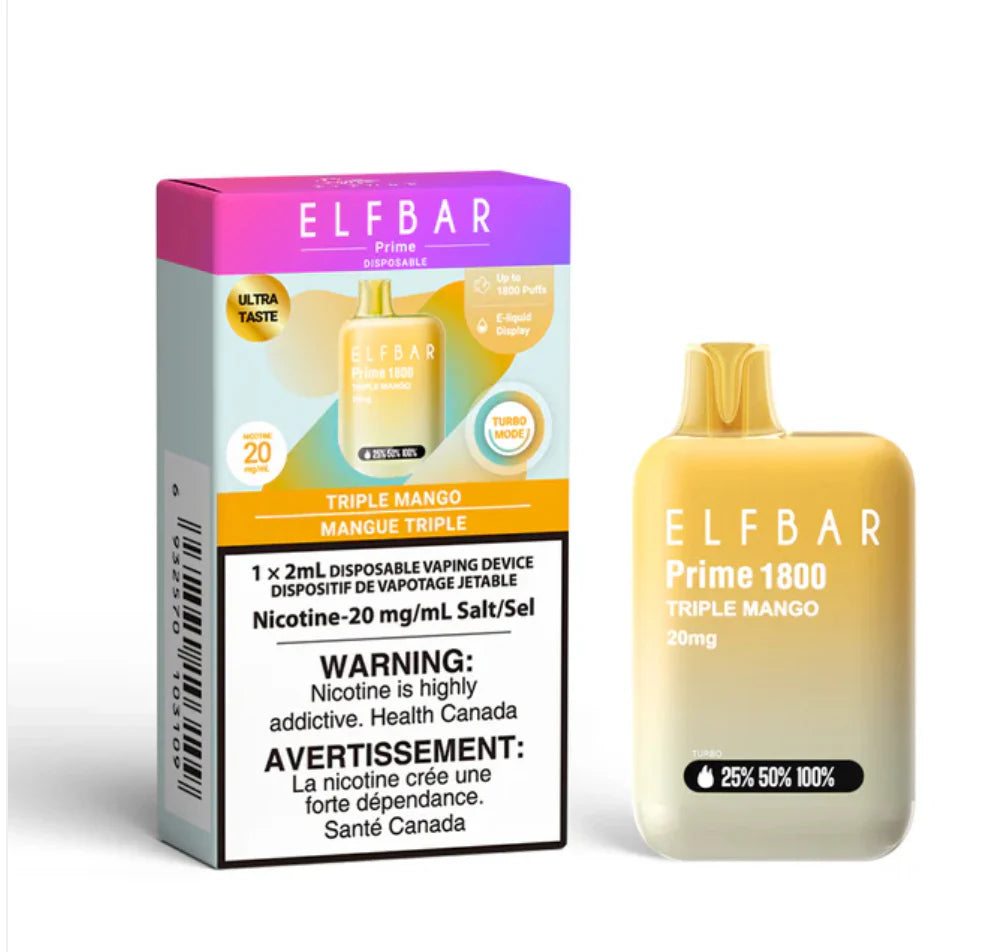 ELF Bar Prime 1800 Disposable Vape - Triple Mango