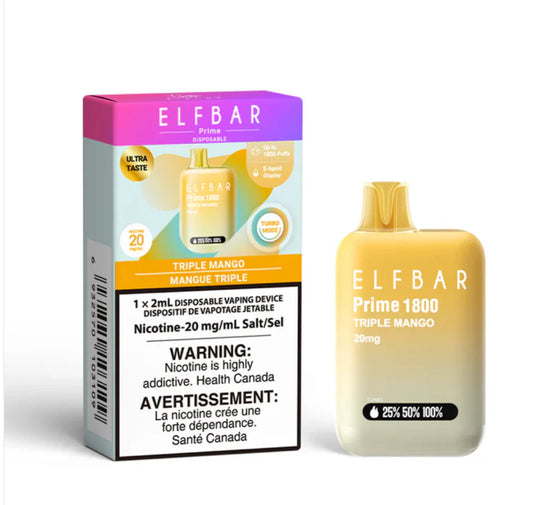ELF Bar Prime 1800 Disposable Vape - Triple Mango