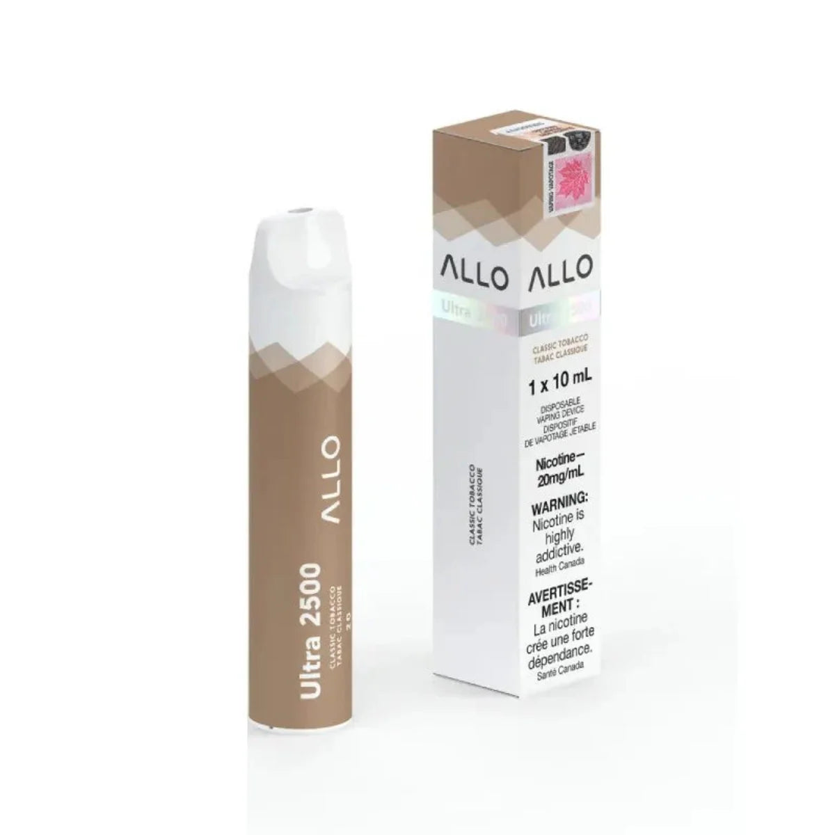 ALLO Ultra 2500 Disposable Vape – Classic Tobacco | 2500 Puffs | 10mL