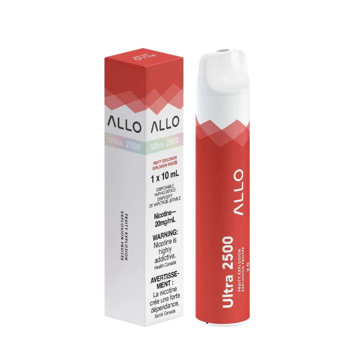 ALLO Ultra 2500 Disposable Vape – Fruity Explosion | 2500 Puffs | 10mL