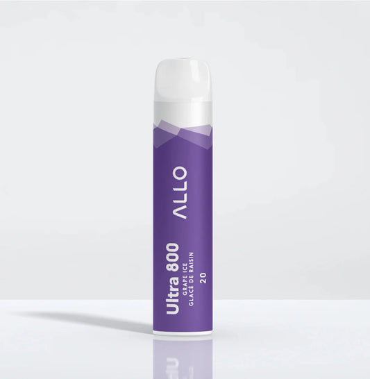 Allo Ultra 800 Disposable Vape – Grape Ice | 800 Puffs | 3.8mL