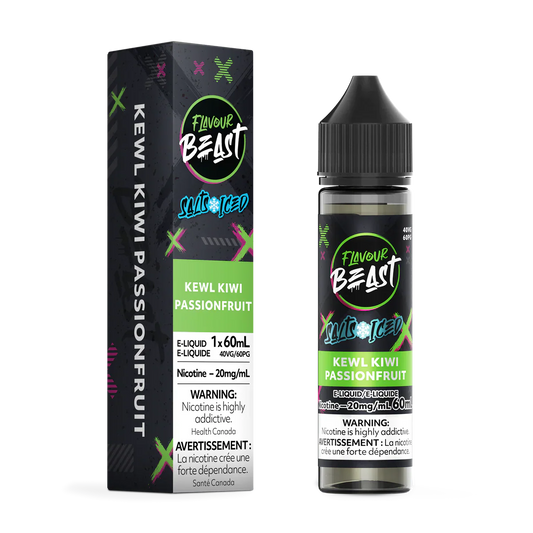 Flavour Beast Salt Nic 60ml | Kewl Kiwi Passionfruit Iced